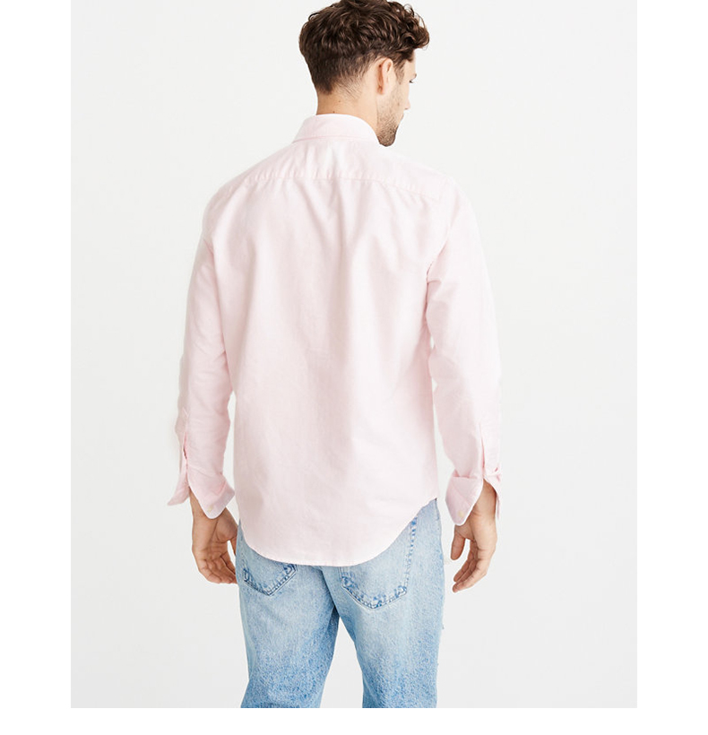 Logo quần áo nam Abercrombie & Fitch Áo sơ mi Oxford 213479-1 AF áo sơ mi nam cao cấp hàng hiệu