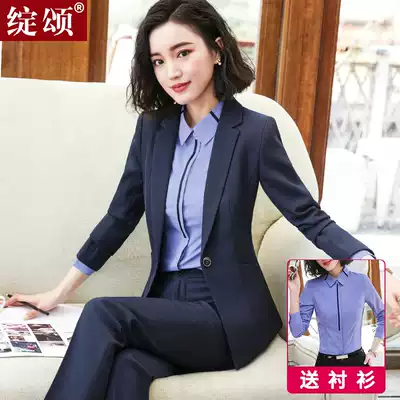 Small suit jacket women's 2021 new spring and autumn fashion temperament high-end Korean version of formal work clothes professional suit