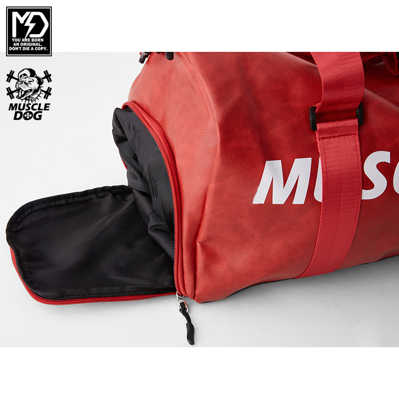 MuscleDog muscle dog Tide brand sports fitness large capacity oblique hanging travel bag handbag shoulder bag male