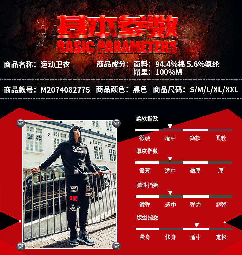 Muscledog cơ bắp chó trùm đầu áo len nam triều in thương hiệu lỏng thể thao và giải trí tập thể dục đào tạo áo thun áo hoodie nam vải dày