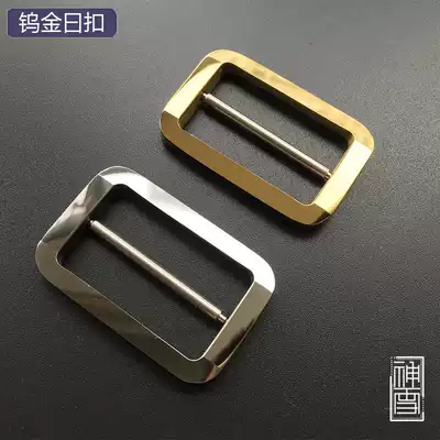 Tungsten gold Japanese-style buckle Pure tungsten steel Electroplated titanium Alloy Hypoallergenic Non-slip Adjustment Buckle Lock Buckle Luxury Grade