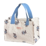 Мультяшный шоппер, вместительная и большая сумка для ланча, барсетка, льняная сумка, сумка для еды