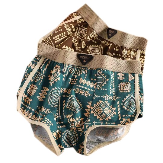 Модное ретро-белье для мужчин, трусы-боксеры из чистого хлопка, стильные и уникальные мужские шорты, трусы-боксеры из 100% хлопка.