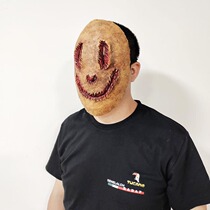 Halloween Horror Mask Grimace Rotten Face Haunted House Escape NPC Dress Up Party Game Reasoning Props