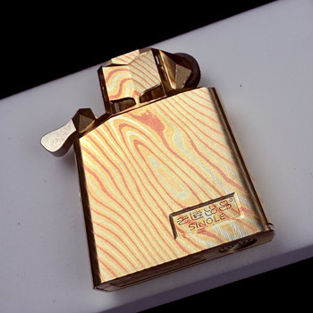 Suitable for zip wood grain gold copper maascus high-end lighter liner to create random patterns.
