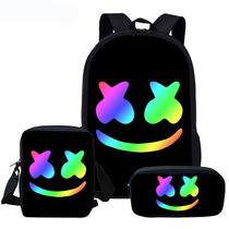Cute Smiley Face Custom Bagpack School Bags For Boys Girls