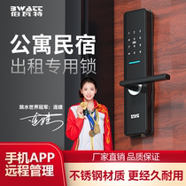 Bowater B&B apartment password lock Tongtong lock daily rental hotel security door mobile phone remote smart card lock