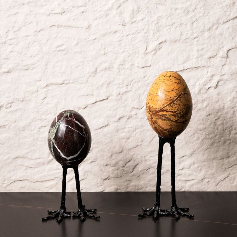 Modern Minimalist Creative Marble Egg Ornaments Model House Sales Office Desktop Coffee Table Bookshelf Soft Decorations