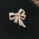 Элитная изысканная модная брошь, модный милый пиджак классического кроя с бантиком, булавка, аксессуар, изысканный стиль