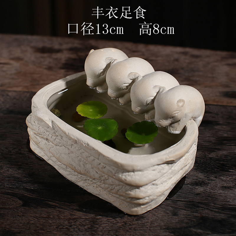 More meat small flowerpot pack mail special offer a clearance of creative move suit basin coarse pottery breathable, lovely combination, fleshy
