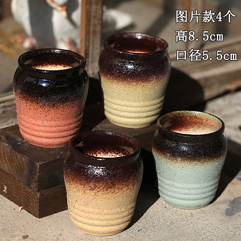 Restoring ancient ways more coarse pottery flowerpot ceramic more meat the plants biscuit firing creative household size contracted package mail special offer a clearance