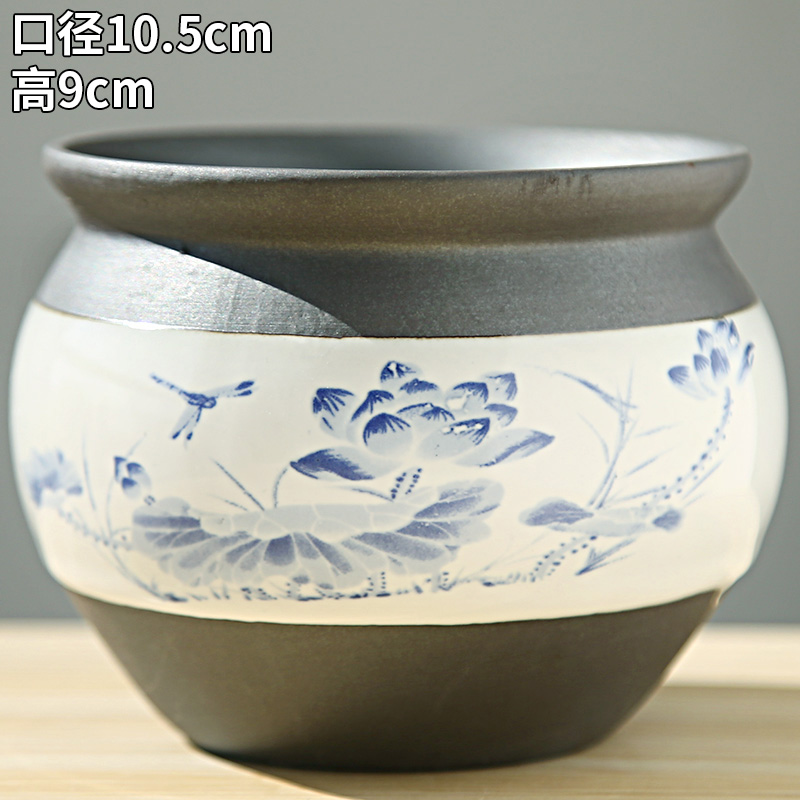 Flowerpot coarse pottery large clearance sale Chinese wind move household green the plants potted package mail big Flowerpot more than other meat