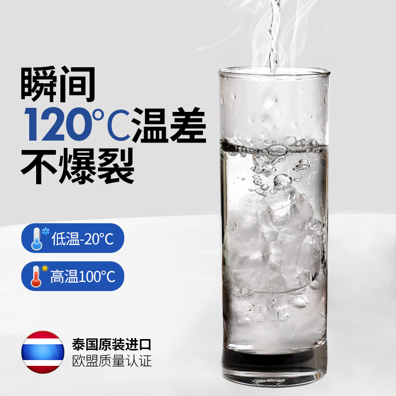 Ocean transparent glass cup home ultimately responds fruit juice drinks milk glass cups of green tea cup set