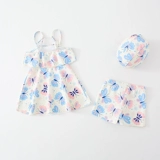 Детский милый быстросохнущий купальник для принцессы для школьников, подходит для подростков, семейный стиль