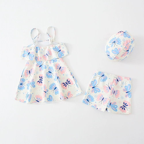 Детский милый быстросохнущий купальник для принцессы для школьников, подходит для подростков, семейный стиль