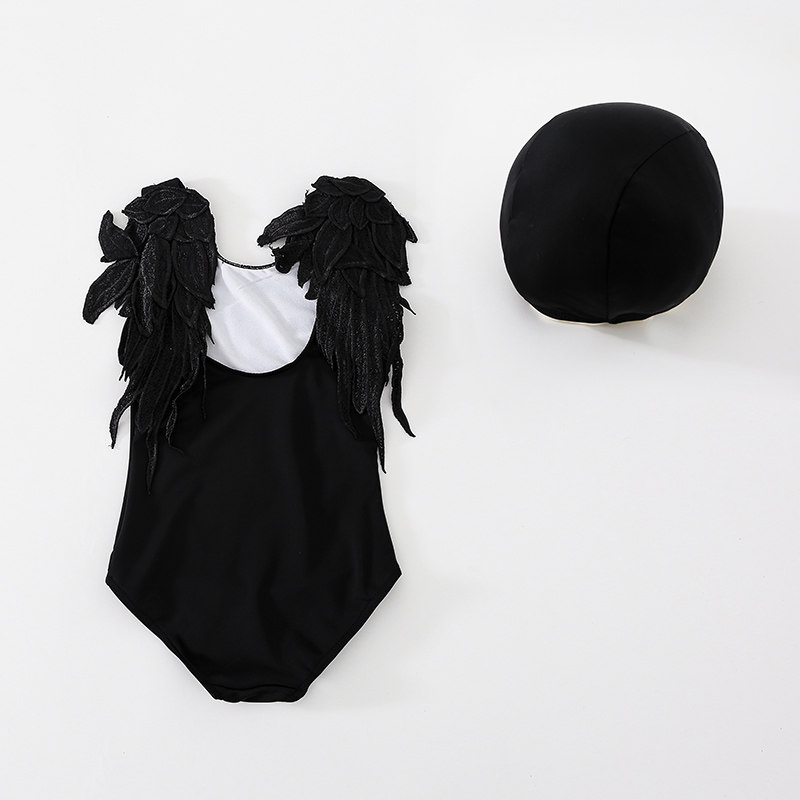 Baby Bathing Suit Girl Spa Cute Little Princess Wings Bikini Swimsuit Little Girl Speed Dry Foreign Swimsuit