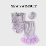 Детский милый купальник, крой «рыбий хвост»