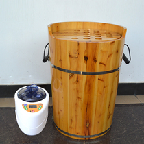 Cedar Wood head treatment bucket head fumigation bucket steaming bucket fumigation bucket solid wood fumigation bucket with cover head therapy bucket fumigation machine