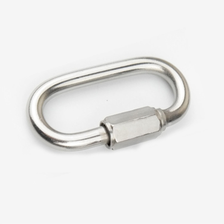 Stainless steel nut buckle safety chain hook carabiner hoist buckle dog chain dog chain pull accessory dog rope accessory