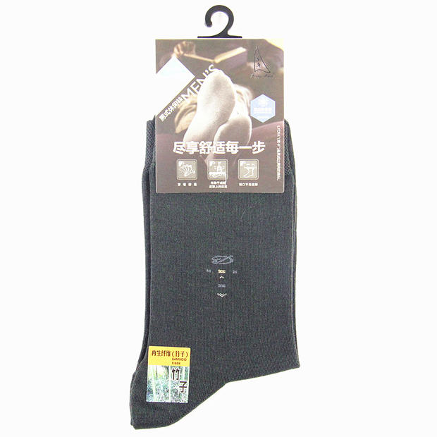 Fenghua 3F503 Quần ống cao bằng sợi tre cao cấp Tất thoải mái thấm mồ hôi cotton Tất vớ nam vớ mỏng mùa hè nam giới