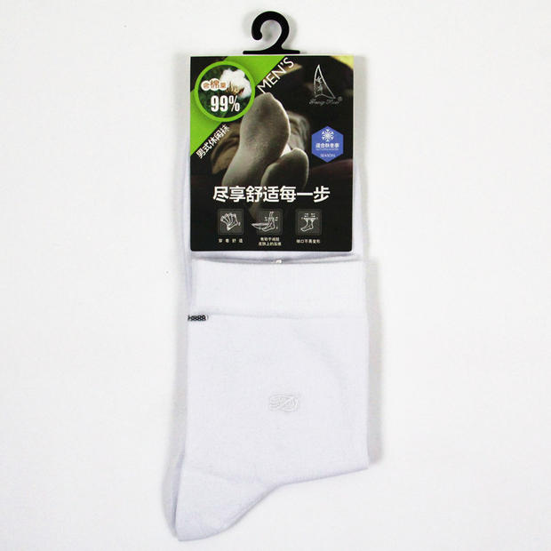 Fenghua 3F560 Nam ống cotton thêu vớ giản dị Đổ bông nam vớ vớ Nam tất thổ cẩm