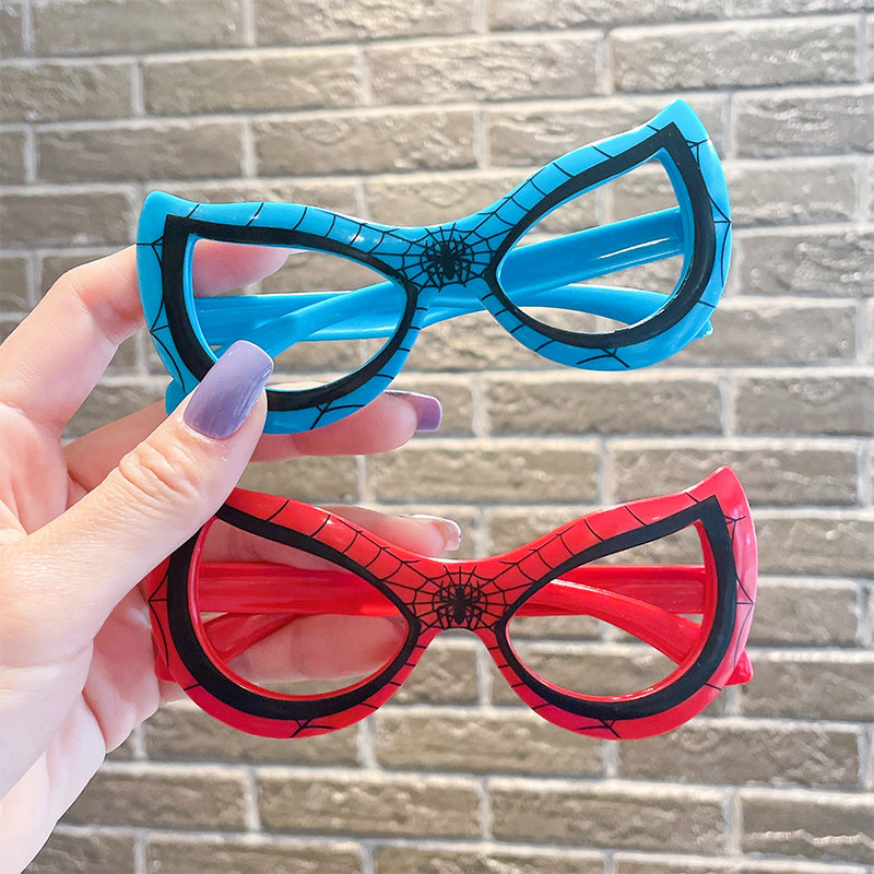 Children's Eye Frames Boy Cartoon Spider-Man No Lens Sunglasses Boy Toy Baby Spectacle Frame Trim Tide-Taobao