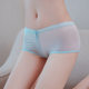 Women's crotchless underwear, transparent, no-take-off, invisible ice silk