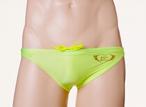 New Japanese HeavenHeaven mens race low waist swimming pants wet water transparent Spice Swimsuit no crotch cloth