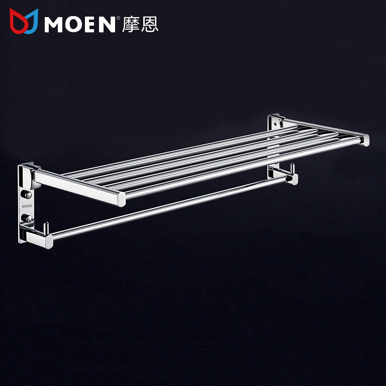 All copper folding bathroom towel rack towel rack Bathroom Hardware mounted bathroom clothes shelf