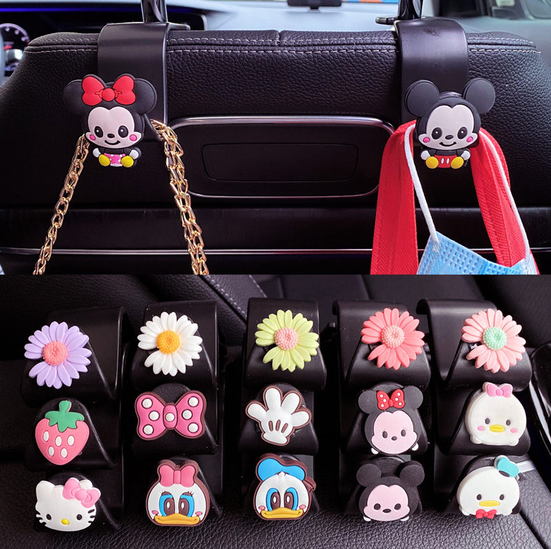 Car hook chair back hook cartoon cute car inside small hook rear seat hanging cart load multi-function link
