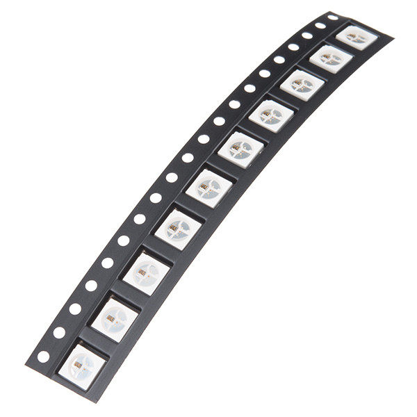 RGB WS2812B 全彩驱动彩灯 LED 灯珠 4脚 10个