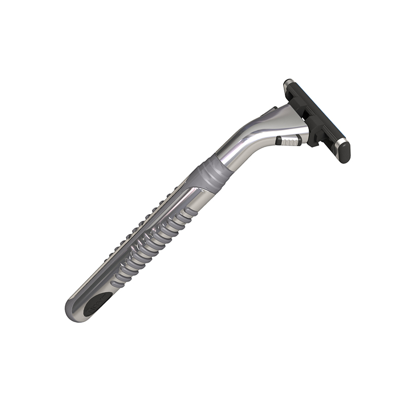 Old Model Geely Super Sensor Razor Holder with Two Razor Heads, Old Version Geely Manual Washable Shaving Razor