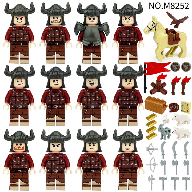 Hun Tribe Building Blocks Medieval Castle War Series Set Model Children's Assembly Educational Toys for Boys Hun Tribe Building Blocks Medieval Castle War Series Set Model Children's Assembly Educational Toys for Boys