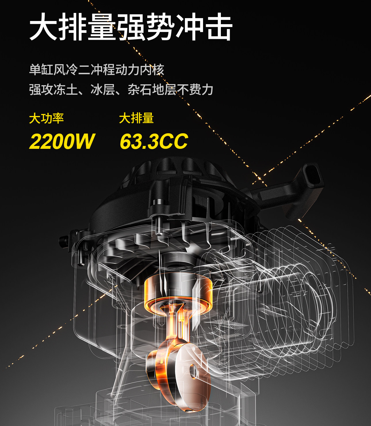 Газонокосилка 东成汽油地钻挖坑机钻地大功率打洞机立柱打孔机施肥栽树农用神器 Tung Shing