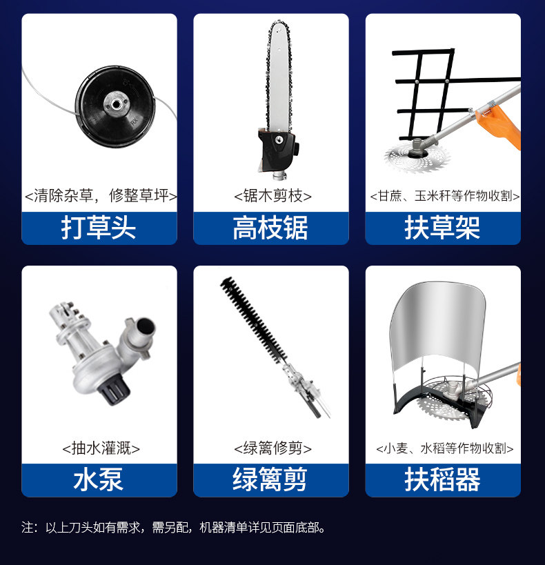 Газонокосилка 东成汽油割草机小型家用背负式打草机农用开荒园林人工除草机神器 Tung Shing