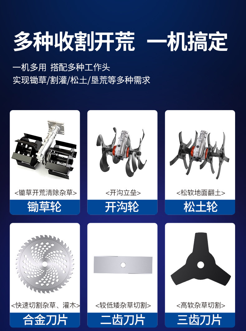 Газонокосилка 东成汽油割草机小型家用背负式打草机农用开荒园林人工除草机神器 Tung Shing