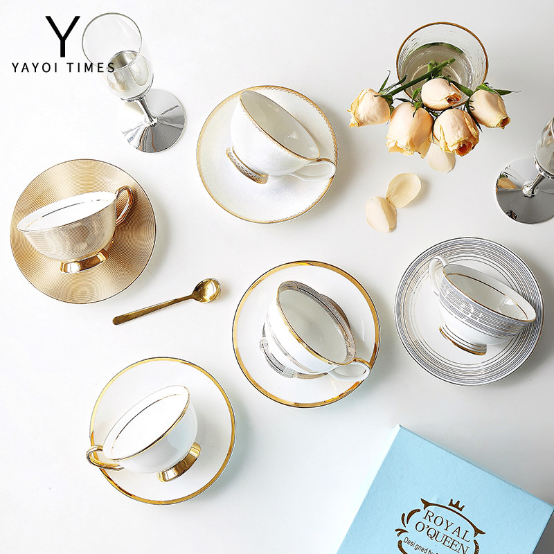 Mass era Gatsby Getzby Bone Porcelain Coffee Cups Sauces Nordic Style Small Lavish Ceramic Lower Afternoon Tea Cups