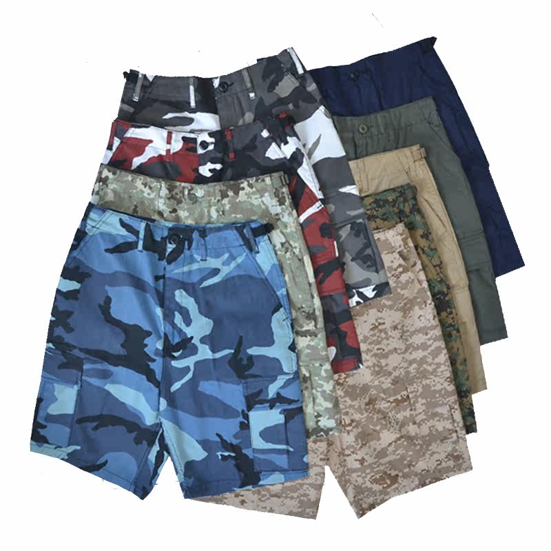 American improved BDU shorts camouflage pants overalls outdoor leisure nine-color optional multi-pocket summer men and women