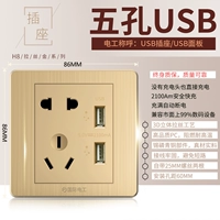 Пять -отверстие для двойного USB -сокета