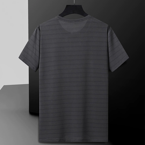 Летняя дорожная тонкая быстросохнущая спортивная дышащая эластичная футболка с коротким рукавом, для бега