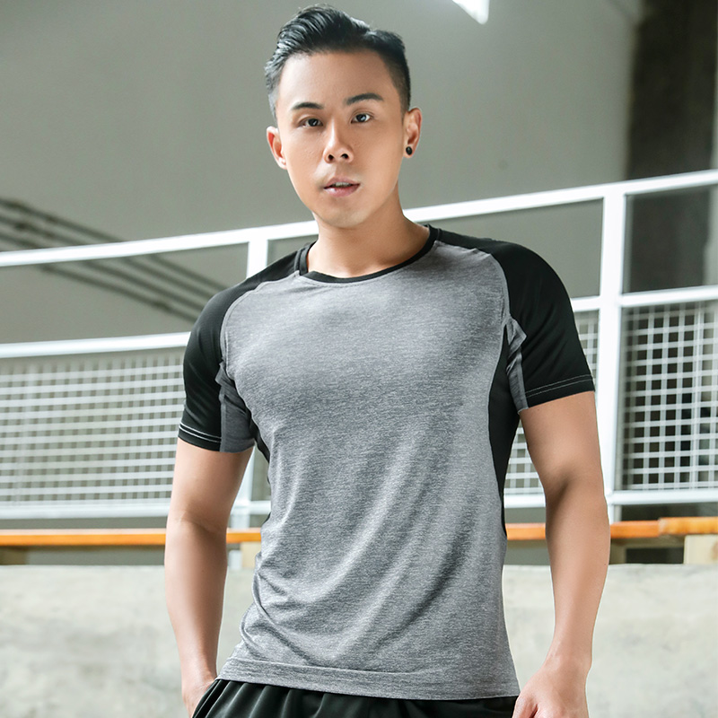 Outdoor speed dry short sleeve T-shirt men 2020 Summer new half sleeves Round Collar Suction sweat Breathable Collage large size T-shirt Female