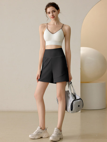 Daddect Loose Sports Shorts for Women, Anti-Exposure, Quick-Drying, Five-Point Shorts, Yoga Training, Running, Fitness Pants, Summer