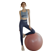 High-end yoga clothing set womens fitness clothing shock-proof sports bra high-waisted butt-lifting fitness pants Pilates suit
