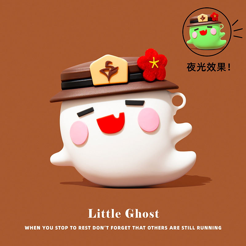 Suitable for AirPods Pro 2 Protective Case, AirPods 4 Protective Shell, Apple Earphone Case, AirPods 4Th Generation 3, Quirky and Cute Ghost Ipod Bluetooth Earphone Case, Pro 3 Second and Third Generation Silicone Soft Case