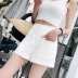 [Hoa hậu SASA] custom 2018 hè mới thời trang hoang dã đa sắc phù hợp với quần short màu đồng phục nữ quần giả váy nữ đẹp Quần short