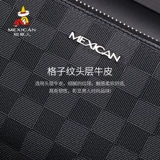 Мужской длинный бумажник, кошелек с молнией, вместительный и большой картхолдер, из натуральной кожи