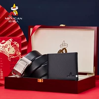 【Установите подарочную коробку с твердым деревом красной подарочной сумкой】 201538+200528