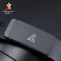 Scarecrow belt men mens leather youth wild leisure trend send dad smooth buckle belt belt men