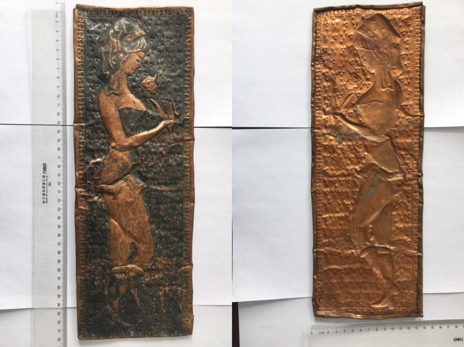 Handmade bronze leather painting by the Soviet period -2 - Taobao