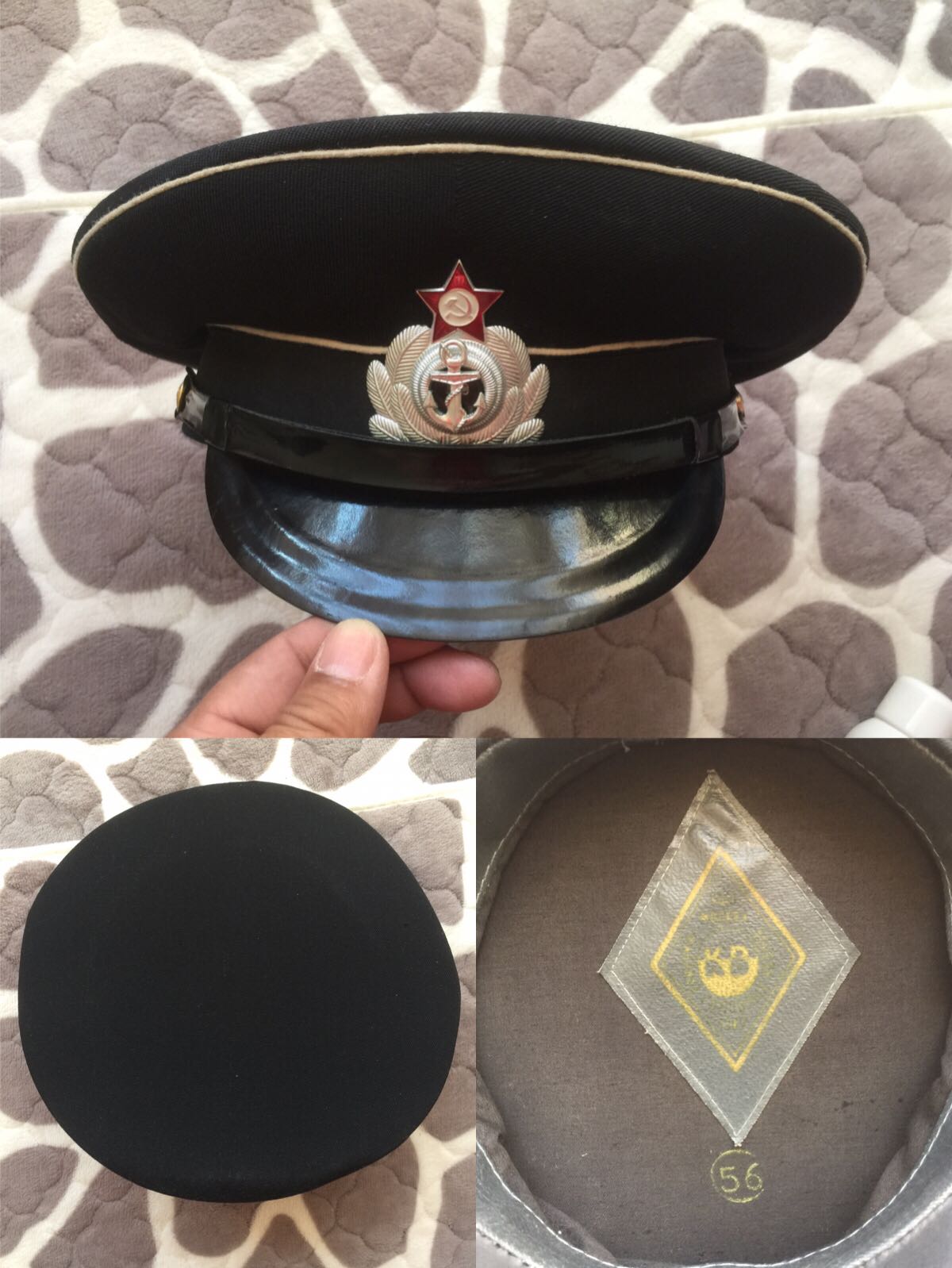 The Soviet-period Armed Forces Haijun m58 Changfu Hat